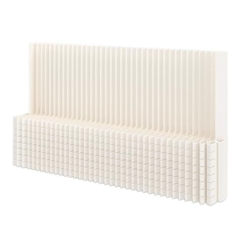 Cortinas separadoras de ambientes, Separador de Pared de Papel Plegable con estantes, Ideal para Uso doméstico y Comercial (150 x 160 x 43 cm).