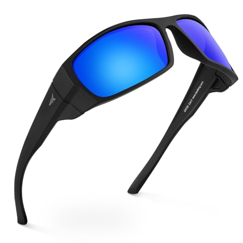 KastKing Gauley Polarized Sunglasses With PuriVex Protective Lens Coating, UV400 Wrap Design Fishing...