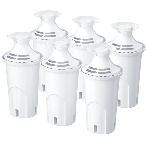 Water Filter Replacements Fit for Brita Pitchers and Dispensers Compatiable with Bri-ta Filter Replacement Fit for Brita Water Pitcher Classic OB03, 35557 Mavea 107007, and More, 6 Count By BOGDA