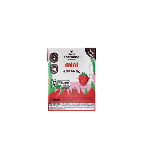 A Tal da Castanha Bebida Mini De Morango 200Ml