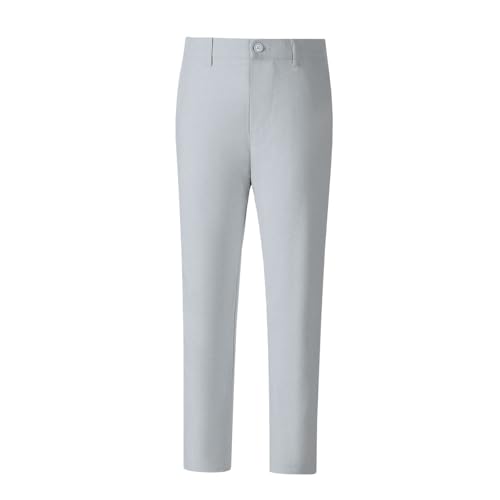 Image of Boys' Linen Pants Lightweight Flat Front Dress Pants Kids School Uniform
