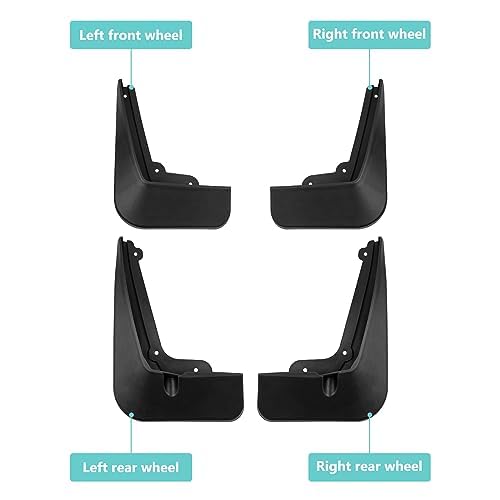 Image of Mud Flaps Compatible with Chevrolet Equinox Accessories 2018-2024 Splash Guards All Weather Fender Guard Mudguards Sediment Protection No Need to Drill Holes