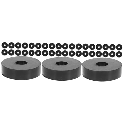 SOLUSTRE 3sets Rubber Washers for Vibration Suppression Bolts Spacers Fan Rubber Blocks Anti Slip Pad 25pcs*3