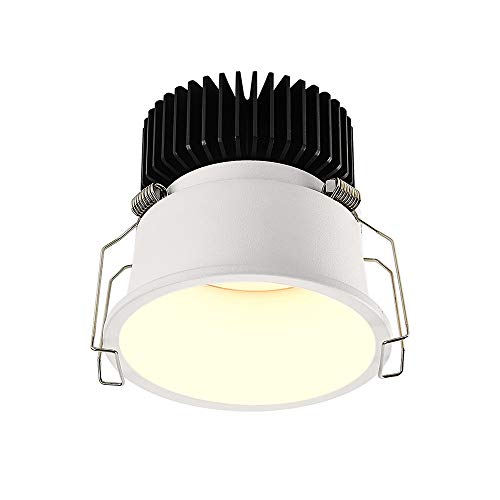 Lámpara de techo empotrada redonda LED 3-30W Foco de pared de bisel estrecho Sala de estar Luz descendente antideslumbrante LED Arandela de pared de hotel Panel plano Luz descendente AC85-265V para