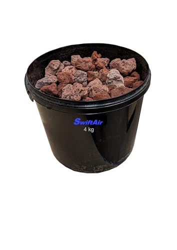 4KG Lava Rocks for Gas BBQ Fire pit Aquarium Chiminea Garden (4kg - 2cm to 4cm Approx)