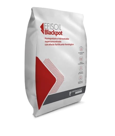 Efisol Blackpot 5kg. Engrais SPÉCIAL HYDROSOLUBLE NK(3-0-52) avec des acides humides et une forte concentration de potassium.