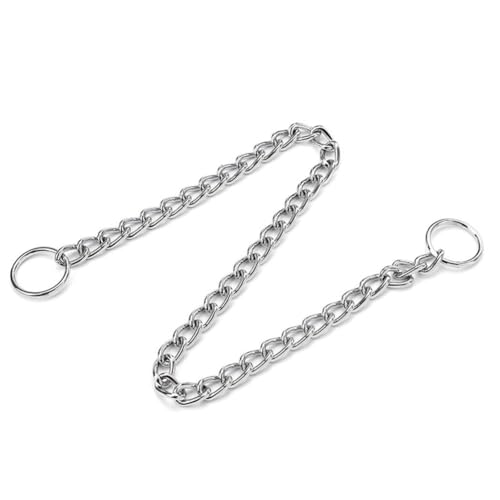 Gold Choker Halsband für große Hunde, Metall Schlupf Hund Kette Halsbänder Heavy Duty Ausbildung Martingal Halsbänder für kleine mittlere große Rasse Haustiere Jungen Mädchen, X-Large