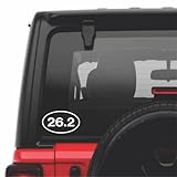26.2 Marathon Running|2 PACK|Vinyl Decal Sticker|WHITE|Cars Trucks Vans SUV Laptops Wall Art|5