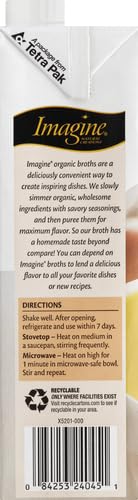 Miniatura 8 de Imagine Sin caldo de pollo orgánico 32 onzas