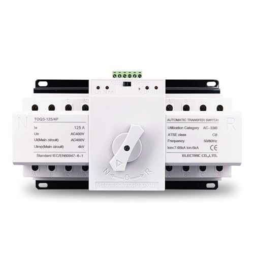 Evite apagones con el interruptor transferencia automático ATS 4P 125A