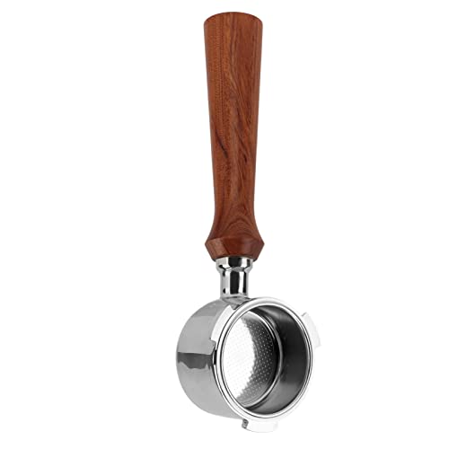 Sxhlseller Portafiltro de café de 51 Mm, Portafiltro de café sin Fondo, de con de Madera Maciza y Diseño Desmontable, para Ec0680 Ec0685 EuPa Severin Ka5995 (#3)