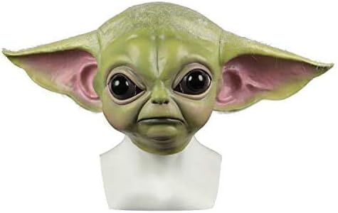 Amazon Co Jp スター ウォーズのコスプレマンダベビーヨーダマスク手袋ハロウィーンラテックス変装ヘルメット大人 マスクをマスク ホビー