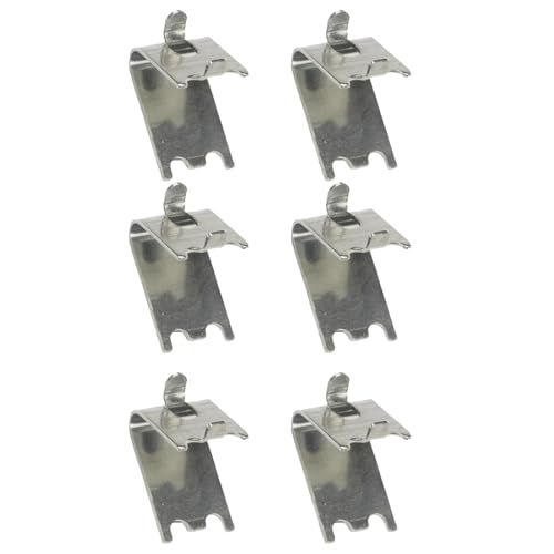 Beavorty Soportes para Rejilla de Frigorífico y Congelador 6 Unidades de Acero Inoxidable Resistentes para Estantes de Nevera y Uso Doméstico