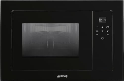 SMEG Micro ondes Grill Encastrable FMI120B3, 20 litres, Gril, Electronique
