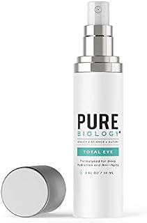 Pure Biology Premium Total Eye Cream Serum - Anti Aging Vitamin C, E