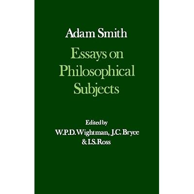III: Essays on Philosophical Subjects