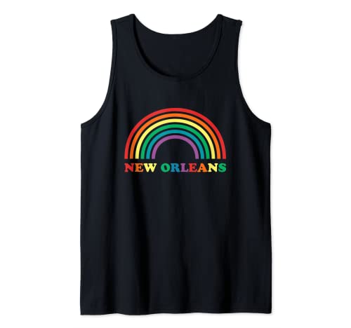 Rainbow Pride Gift Gay LGBT Parade Nueva Orleans Luisiana Camiseta sin Mangas