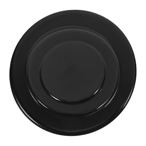 SHINEOFI 4 Piezas Cubierta para estufa quemadores cocina gas tapas de quemadores de estufas tapa del quemador de gas cabezales de quemadores de estufas domésticas aluminio Negro