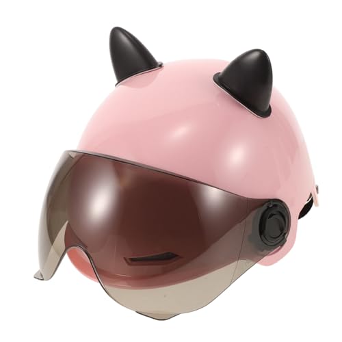 Casco para bicicleta eléctrica urbana con orejas de gato y visera solar para el día a día