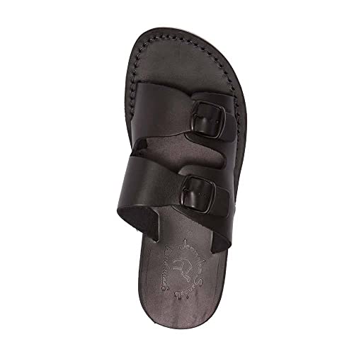Barnabas - Leather Double Buckle Sandal - Mens Sandals3