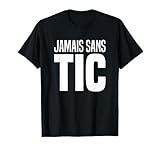 Ce drôle motif dont le dicton JAMAIS SANS TIC est l'idée cadeau DUO idéal d'assorti de deux 2 personnes avec humour & ironie (adulte femme homme, couple, famille, ami(e), enfant fille garcon, bébé) pour décoration d'anniversaire, fête ou occasion spéciale.
