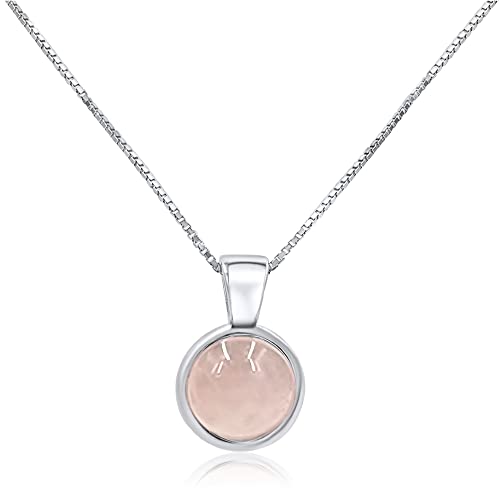 Natural rose quartz gemstone 8mm round...