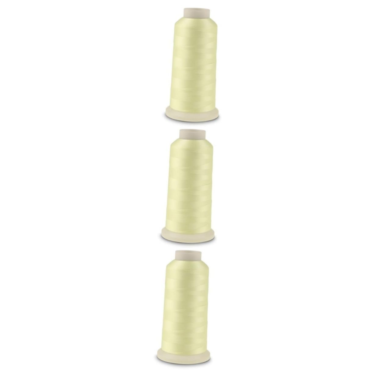 NUOBESTY 3piezas Hilo De Bordar Fluorescente De Yardas Hilo Que Brilla Para Costura y Manualidades