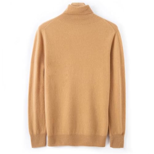 Men Classic Seamless Wool Turtleneck Pullover Basic Flip Up Neck Long Sleeve Soft Warm Business Sweater3