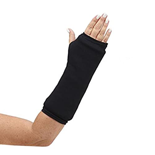 CastCoverz! Designer Arm Cast Cover - Black - Large Short: 13 Length X 13 Circumference - Removable and Washable - Made in USA
