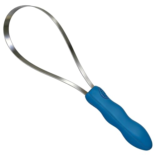 Horse Shedding Tool Stainless Steel Shedding Blade for Horses & Dogs Dog Shedding Brush for Double Coat Dogs Deshedding Tool Grooming Brush for Horse Dog Cat(Single Loop)