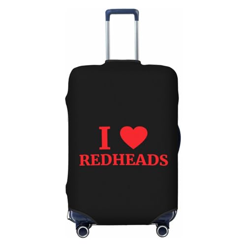 I Love Redheads Luggage Cover Multi Size Travel Luggage Protective Cover