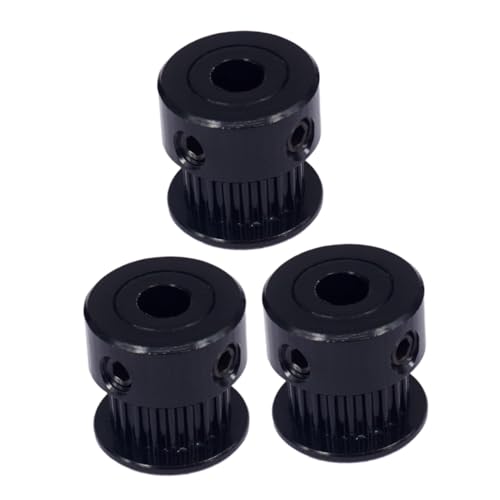 SOLUSTRE 3pcs Gt2 Aluminum Timing Belt Idler Pulley 20 Teeth 5mm Bore for 3D Printer