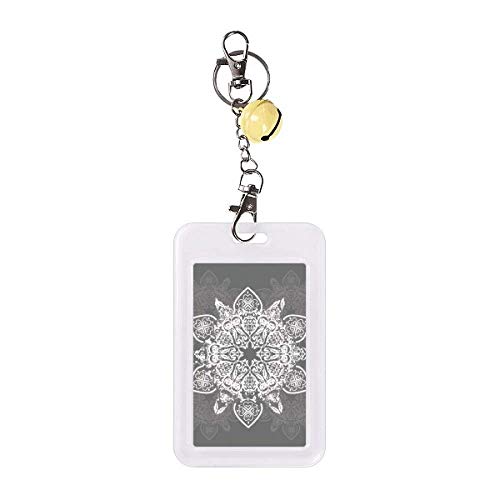 Étui de protection pour carte de crédit avec motif arabe bicolore noir et blanc