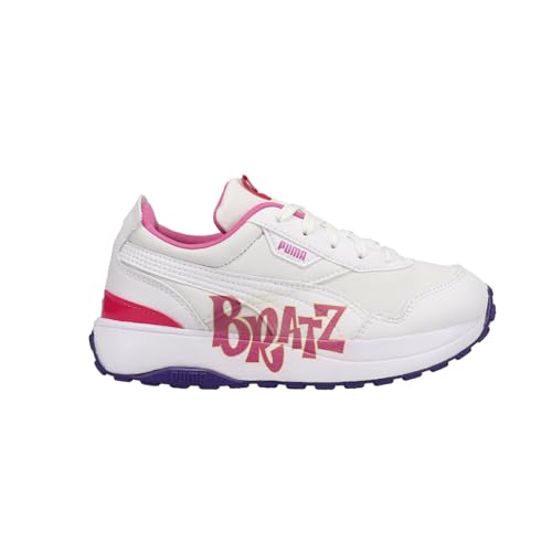 PUMA Kids Girls Cruise Rider Bratz Lace Up Sneakers Shoes Casual - White