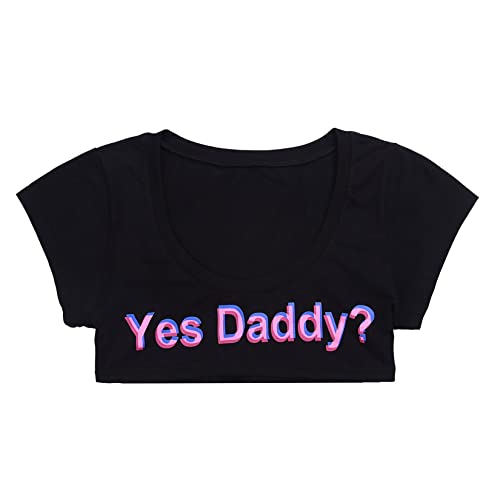 Sexy Short Sleeve Crop Top for Women Solid Scoop Neck Mini T-Shirts Vest Tank4