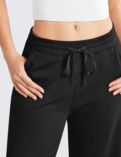 PINSPARK Women's Wide Leg Sweatpants High Waisted Baggy Workout Sweat Pants Comfy Drawstring Athletic Pants with Pockets3