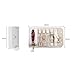 WUDUOA Jewelry Bag Cosmetic Clutch, Portable Fashion Jewelry Storage Bag for Rings, Necklaces, Earrings, Gift for Girls