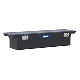 UWS EC10503 Pull Handle 69-Inch Gloss Black Heavy-Wall Aluminum Truck Tool Box with Low Profile, RigidCore Lid