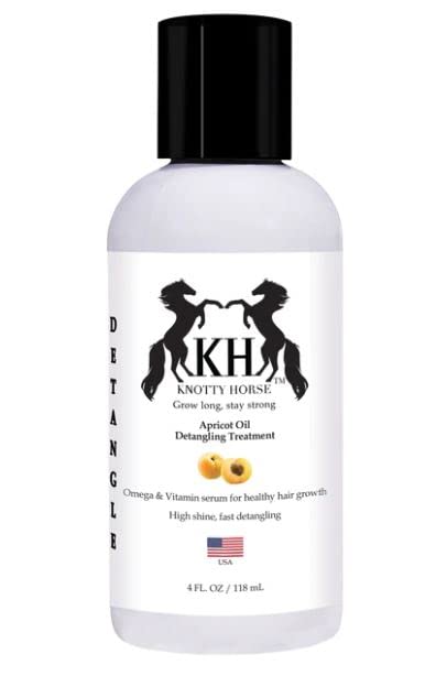 Knotty Horse Apricot Oil Detangler - 4 FL OZ Size
