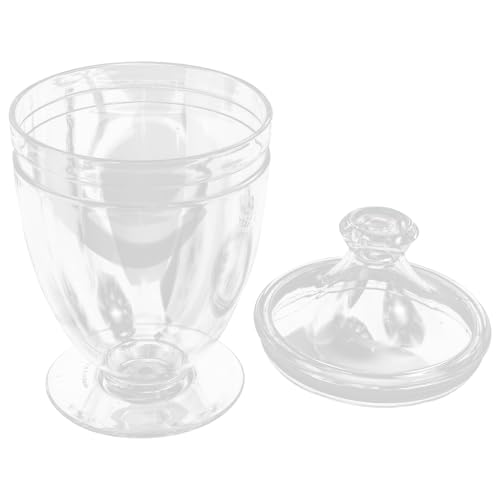 JECOMPRIS Caja Transparente para Frutos Secos Tapa Tarro Acrílico Mediano para Dulces y Snacks Contenedor Decorativo para Bodas y Fiestas Almacenamiento Seguro y Práctico