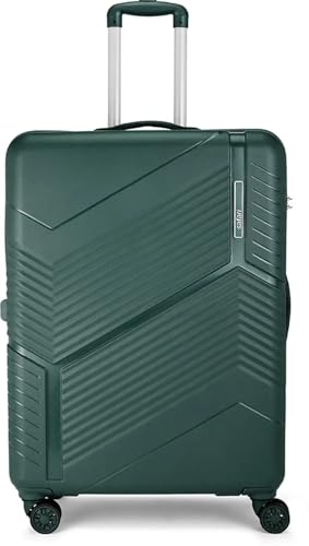 Image of Safari Carter Hard-Sided Polypropylene Suitcase 5 Years Warranty Luggage Set of 3 Trolley Bags (55 & 67 & 76 cm) (DUST Green)