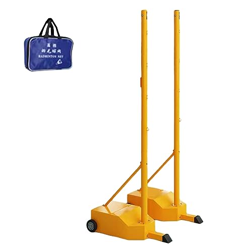 Red Voley Equipo de Entrenamiento Deportivo al Aire Libre, Bádminton Net Stand For Backyard Lawn Court Playground, Post de Voleibol Portátil con Ruedas, Fácil de Instalar