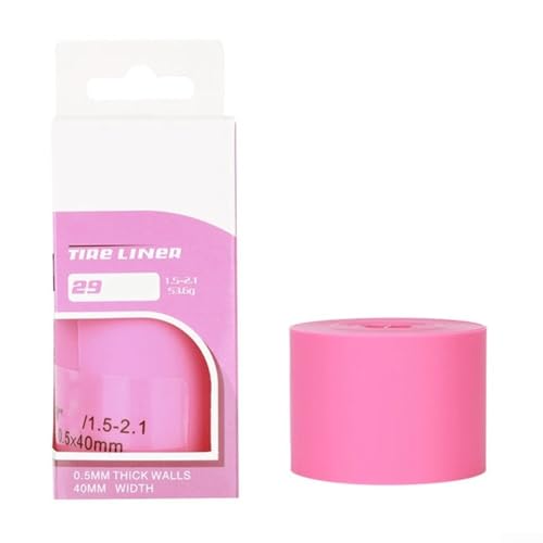 Forro de neumático de bicicleta, protector plano de TPU resistente a pinchazos, para protección de bicicleta de carretera de montaña, 20, 24, 26, 27.5, 29, 700 C, color rosa (29ER)