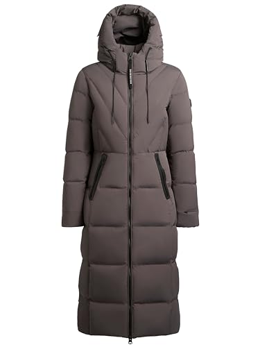 khujo Damen Winterjacke Soria Wintermantel Mantel Steppmantel (DE/NL/SE/PL, Alphanumerisch, M, Regular, Regular, 232GRA-GRY)