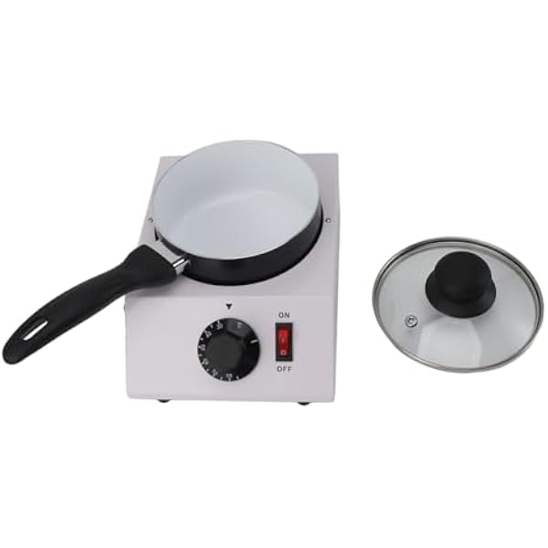 Elektryczny Garnek do Topienia Czekolady Tygiel do Topienia Czekolady Maszyna Temperowania 1 Kg Pojemność 30-85°C Regulacja Temperatury Praca Bez Wody (Wtyczka UE 220 V)