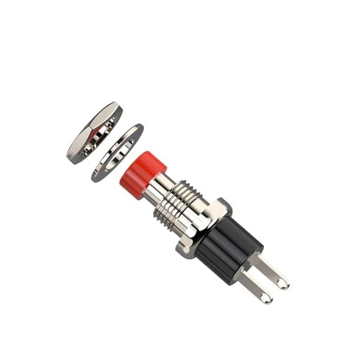Interrupteur à bouton SPST 1A 250V fiable lot de 20 poussoirs bicolores pour projet électronique