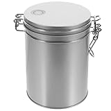 Boîte à thé en vrac – un bocal de conservation idéal pour la cuisine, la maison, les cafés, les boulangeries, les centres commerciaux, etc. ce bocal en fer-blanc est stable et possède un couvercle