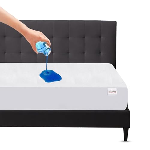 Mattress Protector Single Bed Waterproof Mattress Protector 78x36 Inches | Ultra Soft Cotton Terry, Breathable & Hypoallergenic Fitted Bed Cover – 6.5x3 Feet, White