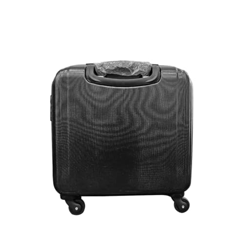 Image of Aristocrat Dynamo Hard-Sided Overnighter Trolley Bag | Cabin Size | 4 Spinner Wheels |Compact Travel Luggage with Number Lock (Black (JBK))