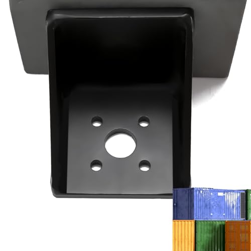 Image of Bevel Container Anchors, 4Pk Steel Twist Lock for Shipping Containers | Full Bevel, Stable & Secure. Twice As Thick. Steel, Rust Proof. Easy Install Into Corner Castings. Fits Standard Containers
